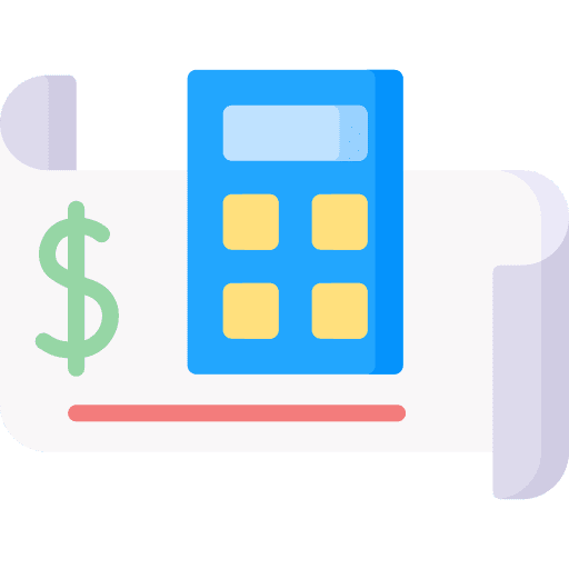 Funds commerce and shopping calculator funds icon
