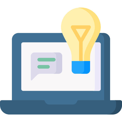 Idea business and finance laptop file icon