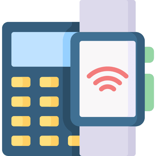 Payment card payment payment wristwatch icon