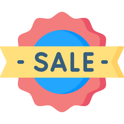 Sale sticker percentage commerce and shopping icon