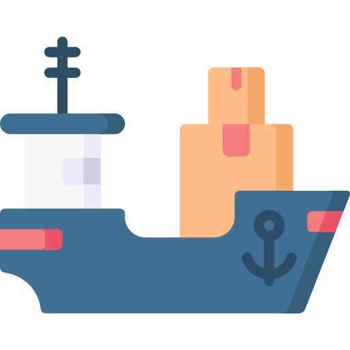 Shipping boat shipping transportation icon