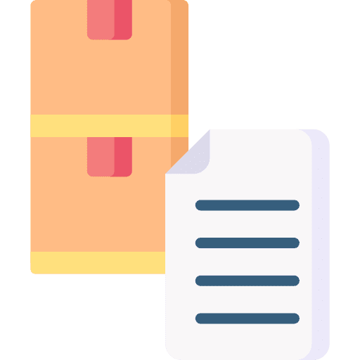 Warehouse warehouse shipping and delivery management icon