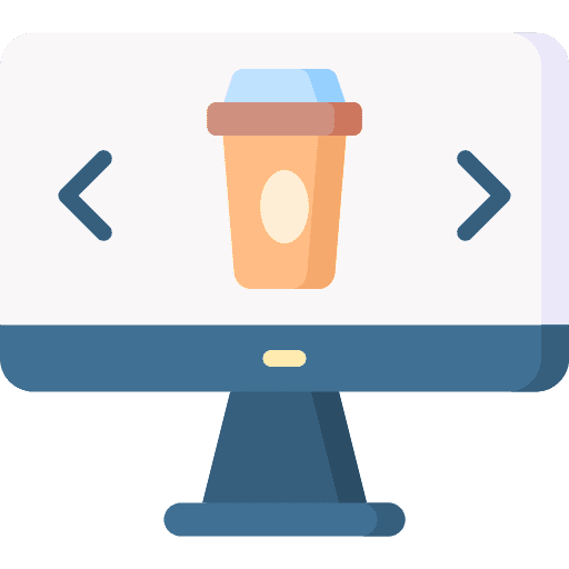 Ordering online commerce and shopping ordering icon