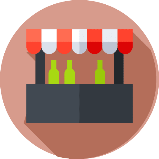 Beverage street food stand market icon Beverage street food stand market icon