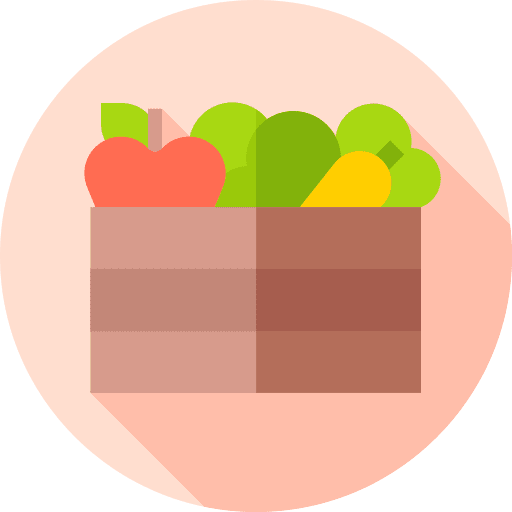 Fruit healthy food and restaurant harvest icon