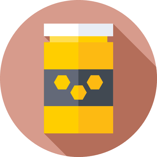Honey healthy food jar food and restaurant icon Honey healthy food jar food and restaurant icon