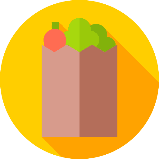 Paper bag paper bag grocery bag food and restaurant icon