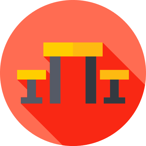 Table table camping outdoor icon