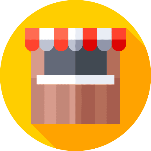 Booth commerce and shopping booth stand icon Booth commerce and shopping booth stand icon