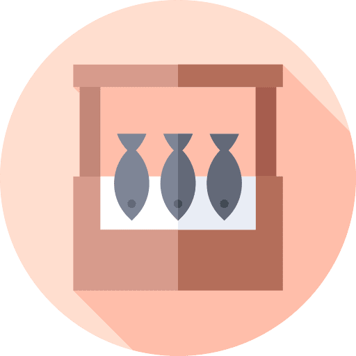 Fish market food and restaurant commerce store icon Fish market food and restaurant commerce store icon