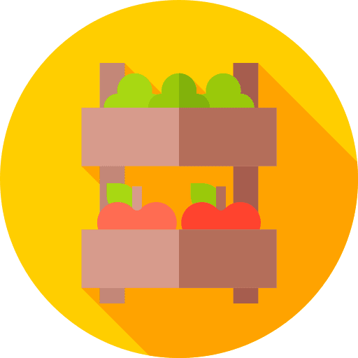Shelves food and restaurant groceries store icon Shelves food and restaurant groceries store icon