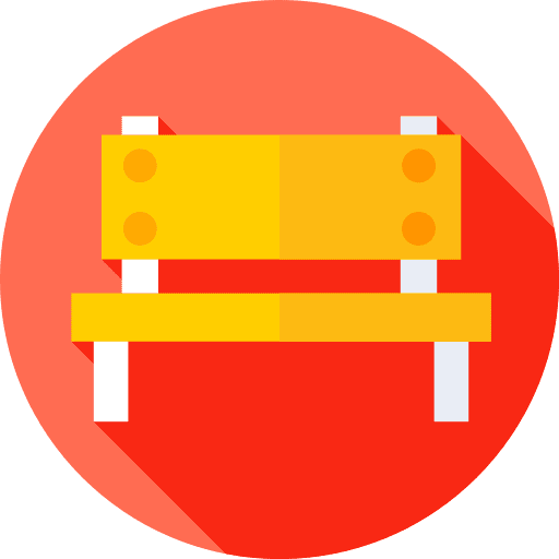 Bench relax outdoor park icon Bench relax outdoor park icon