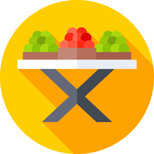 Table food stand table grocery icon Table food stand table grocery icon