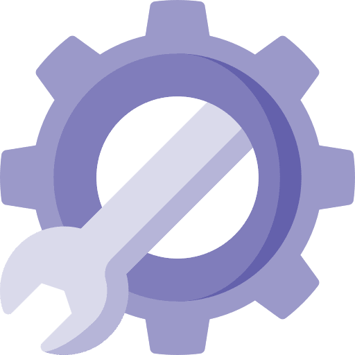 Wrench repair wrench cogwheel icon