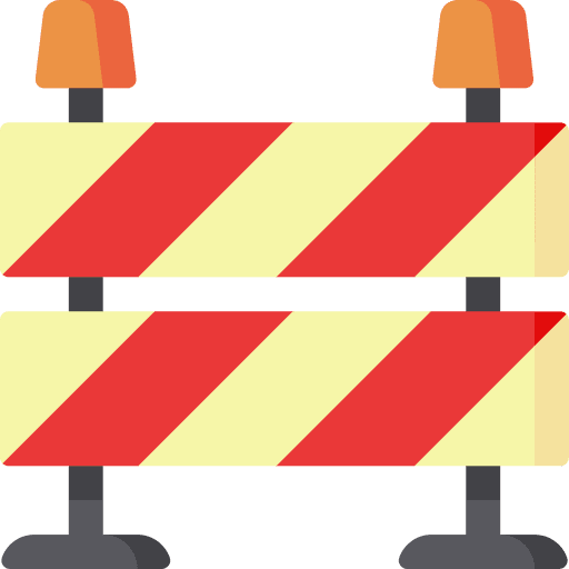 Barrier no entry traffic barrier warning sign icon Barrier no entry traffic barrier warning sign icon