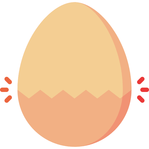 Egg food animals crack icon Egg food animals crack icon
