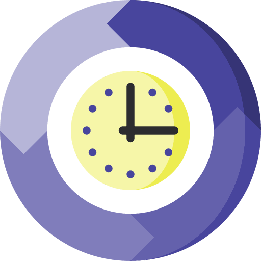 Time management time and date strategy loop icon Time management time and date strategy loop icon