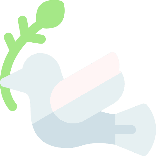 Bird wings peace pigeon icon