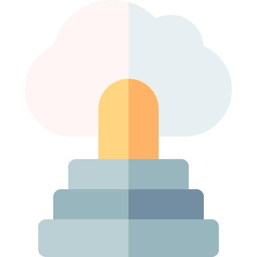Heaven cultures cloud stairs icon