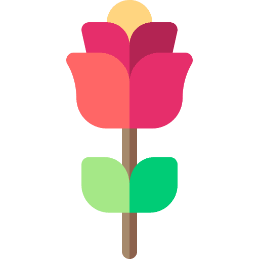 Rose petals rose nature icon