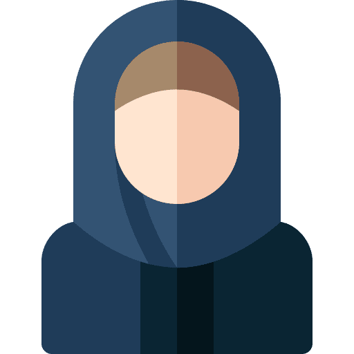 Veil user mourning people icon