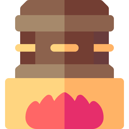 Cremation cultures coffin box icon
