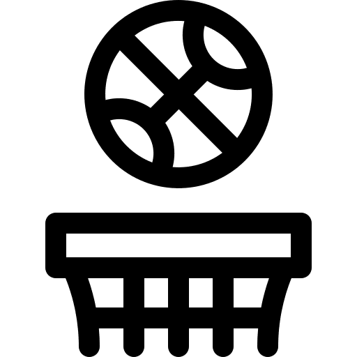 Basketball team sport hoop sport equipment icon Basketball team sport hoop sport equipment icon