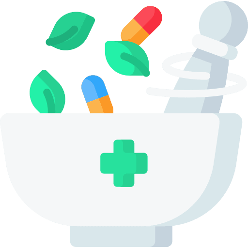 Pestle laboratory traditional medicine herbal icon