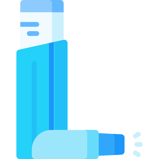 Inhaler respiratory puffer healthcare and medical icon Inhaler respiratory puffer healthcare and medical icon