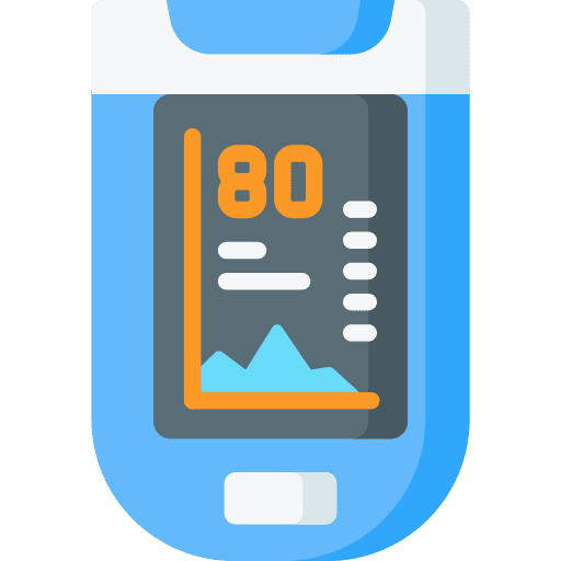Oximeter healthcare and medical pulse oximeter meter icon Oximeter healthcare and medical pulse oximeter meter icon