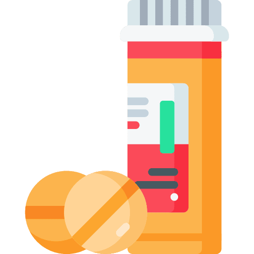 Pills bottle antibiotic effervescent icon Pills bottle antibiotic effervescent icon