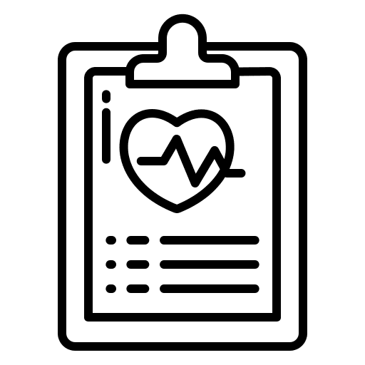 Report medical heart rate medical result icon