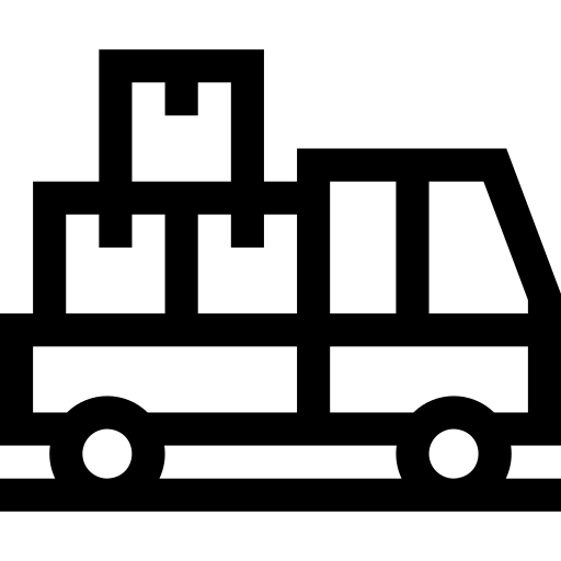 Cargo truck delivery shipping and delivery transportation icon Cargo truck delivery shipping and delivery transportation icon