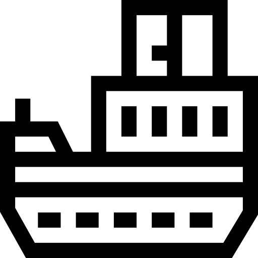 Cargo ship box shipping and delivery cargo ship icon Cargo ship box shipping and delivery cargo ship icon