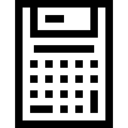 Calculator maths technological commerce and shopping icon Calculator maths technological commerce and shopping icon