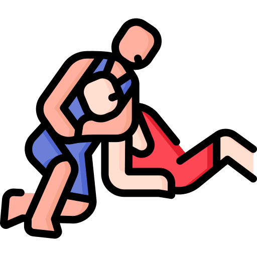Choke sports and competition fight people icon