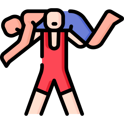 Lifting sport fighter lifting icon