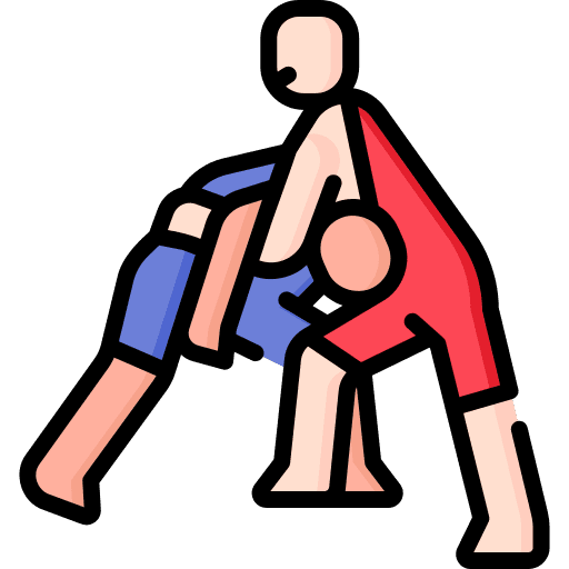 Wrestling people sport arm icon