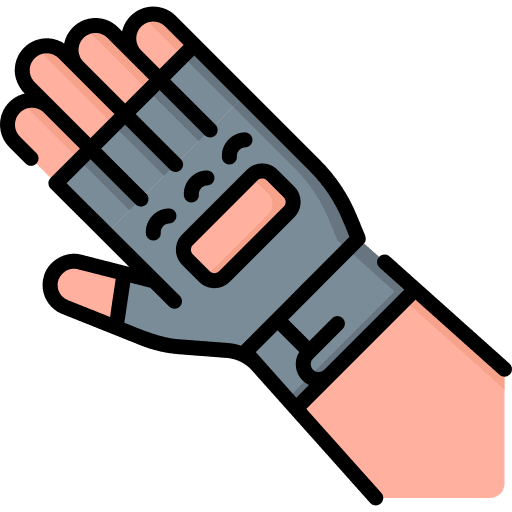 Hand glove protection hand security icon Hand glove protection hand security icon