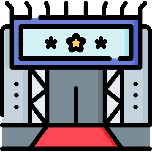 Stage stage lights night party icon Stage stage lights night party icon