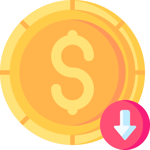 Dollar dollar coin money icon