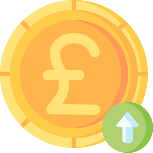 Pound sterling business and finance coin pound sterling icon
