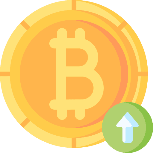Bitcoin business and finance money coin icon