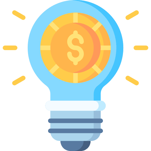 Idea currency money innovation icon