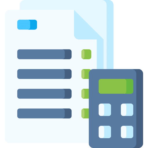 Budget report budget paper icon