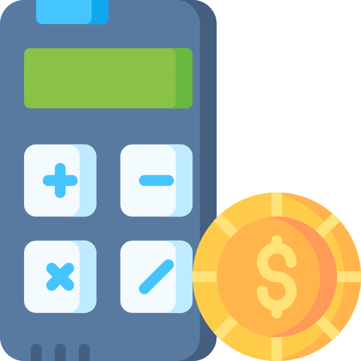 Calculator money currency dollar icon