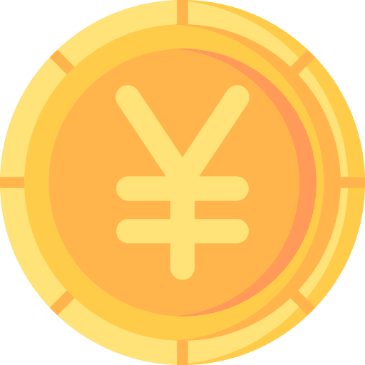 Yen business and finance bank currency icon