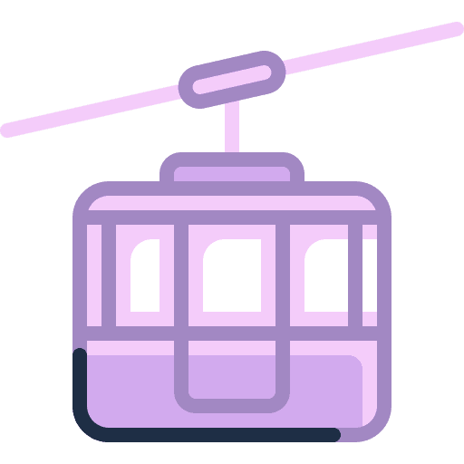 Cable car travel ski lift chairlift icon Cable car travel ski lift chairlift icon