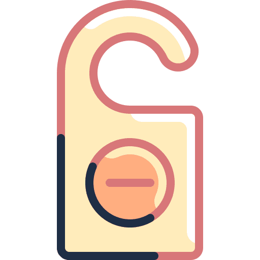 Do not disturb door sign do not disturb doorknob icon Do not disturb door sign do not disturb doorknob icon