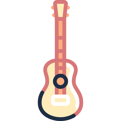 Guitar orchestra guitar music and multimedia icon Guitar orchestra guitar music and multimedia icon